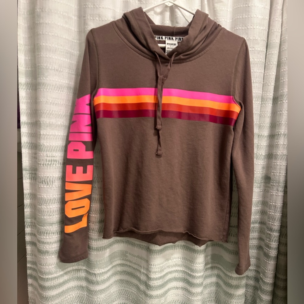 PINK sweatshirt.